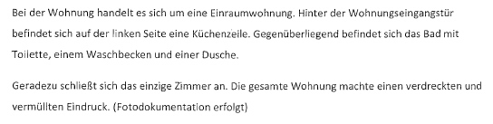 Durchsuchungsprotokoll