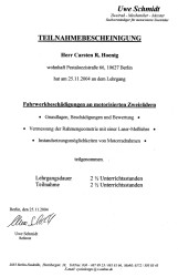 Fahrwerksbeschädigungen