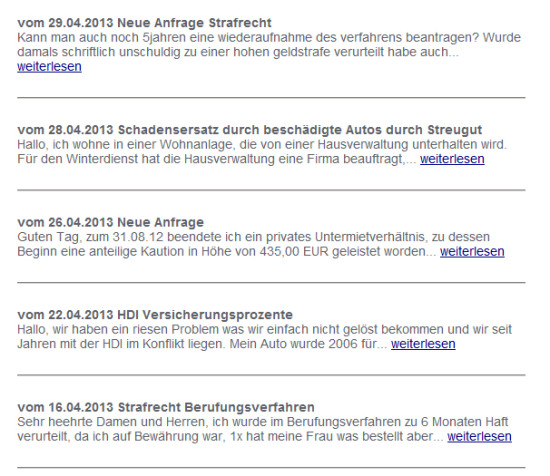 Traumhafte Mandate