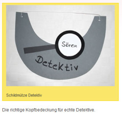 Schildmütze für Detektive
