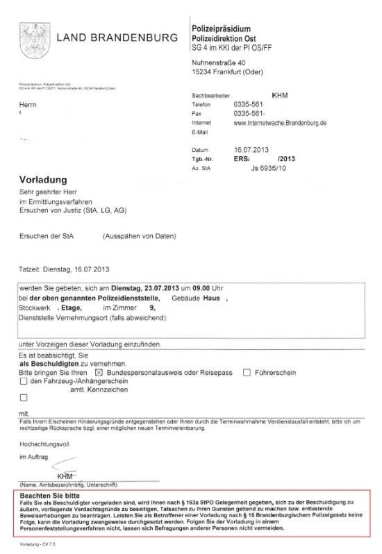 Sachstandsanfrage Sachstandsanfrage