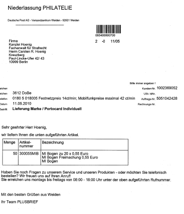 Arme Post