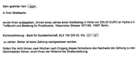 Widerruf droht