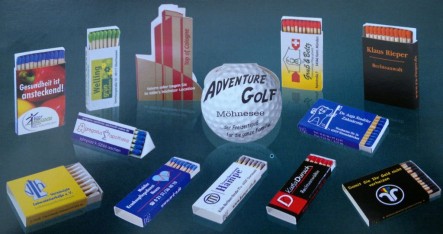 Zündholzwerbung